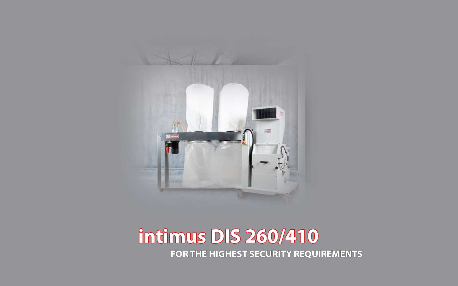 เครื่องบดย่อยเพลาเดี่ยว intimus dis 260