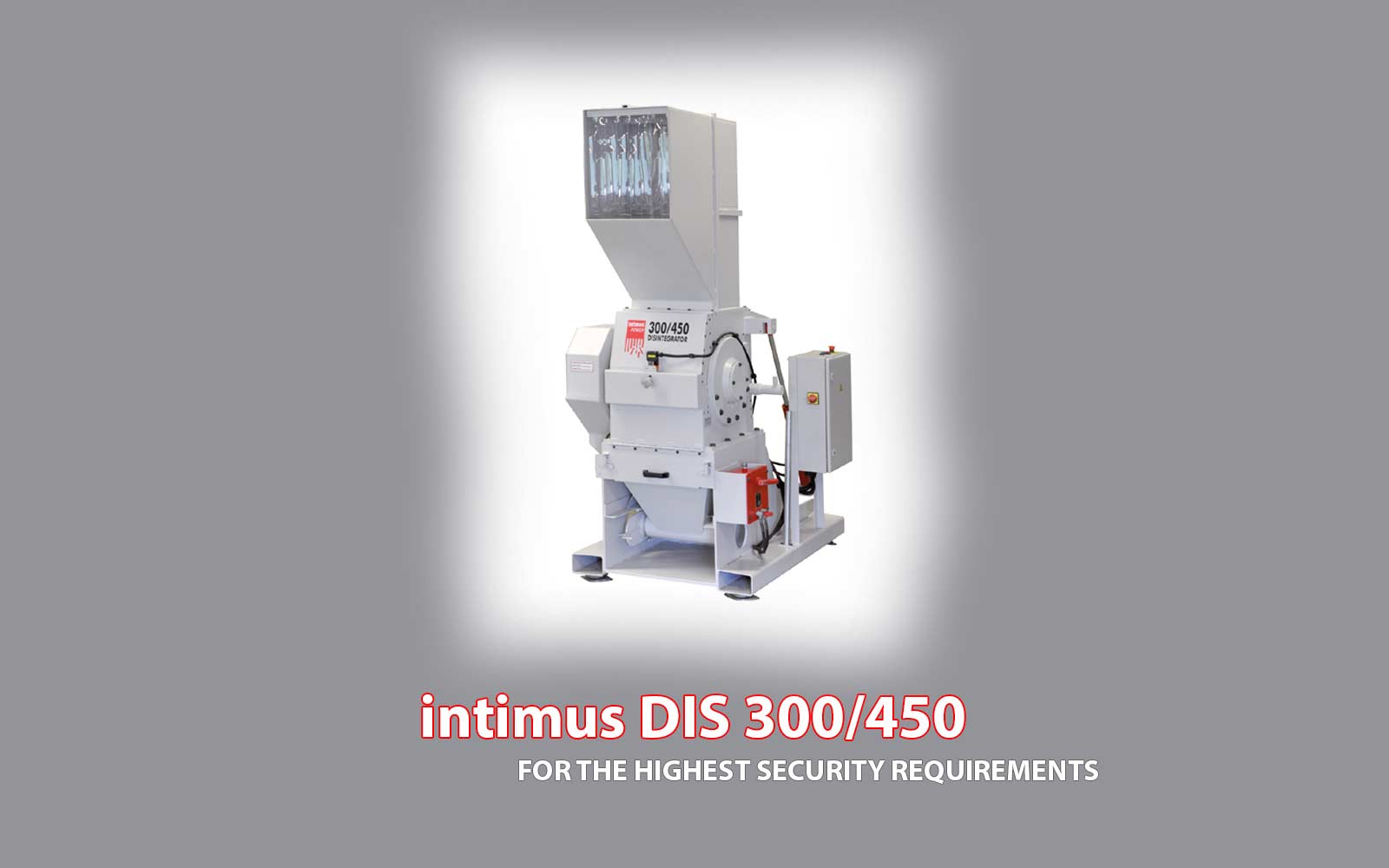 เครื่องบดย่อยเพลาเดี่ยว intimus dis 450