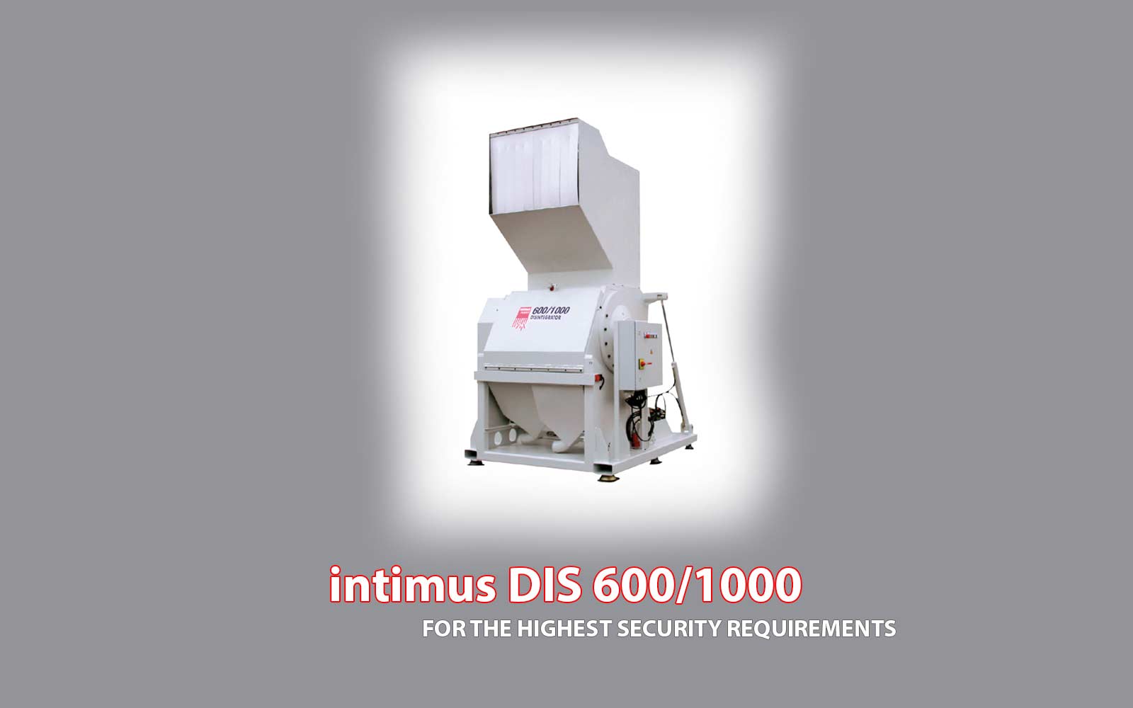 เครื่องบดย่อยเพลาเดี่ยว intimus dis 600